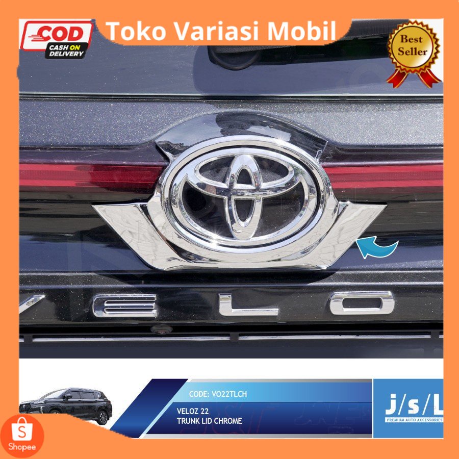 Jual Veloz Trunk Lid Chrome Jsl List Bagasi Krom Stock Ready Bisa