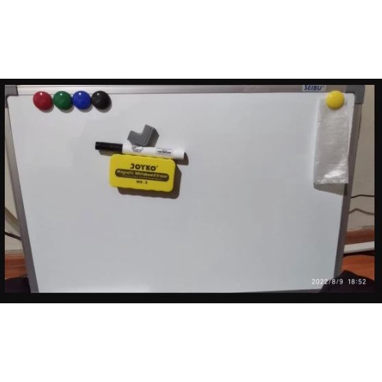 Jual Papan Tulis Whiteboard Gantung Magnet Single Face Seibu X Cm