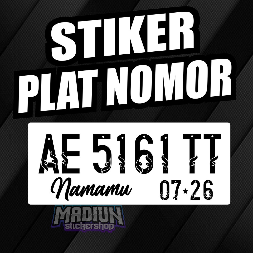 Jual STIKER PLAT NOMOR CUTTING Shopee Indonesia