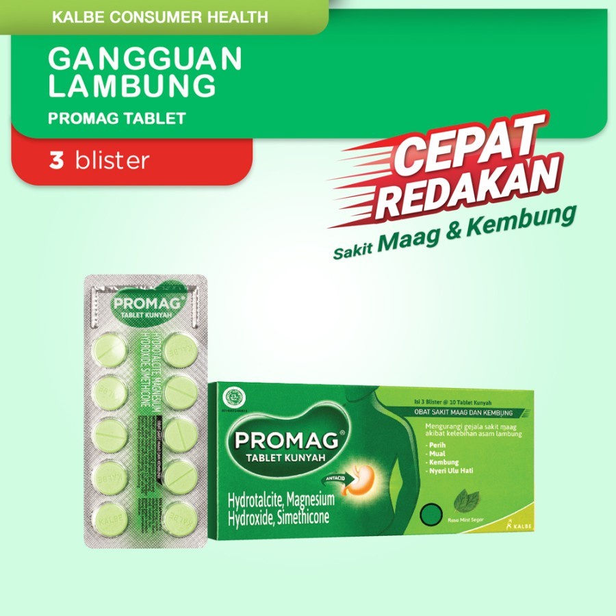 Jual Promag Tablet Obat Sakit Maag Dan Kembung Box Blister