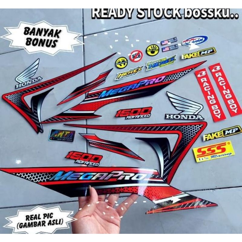 Jual Striping Megapro Primus Modif Variasi Herex Banyak Bonus