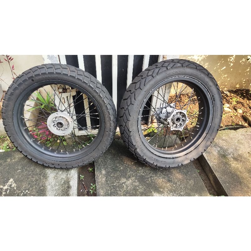 Jual Velg Ban Tromol KLX 250 Supermoto Dtracker Kawasaki Japan Wheelset