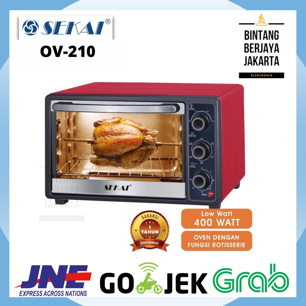 Jual Sekai Oven Listrik Low Watt Liter Ov Red Shopee Indonesia