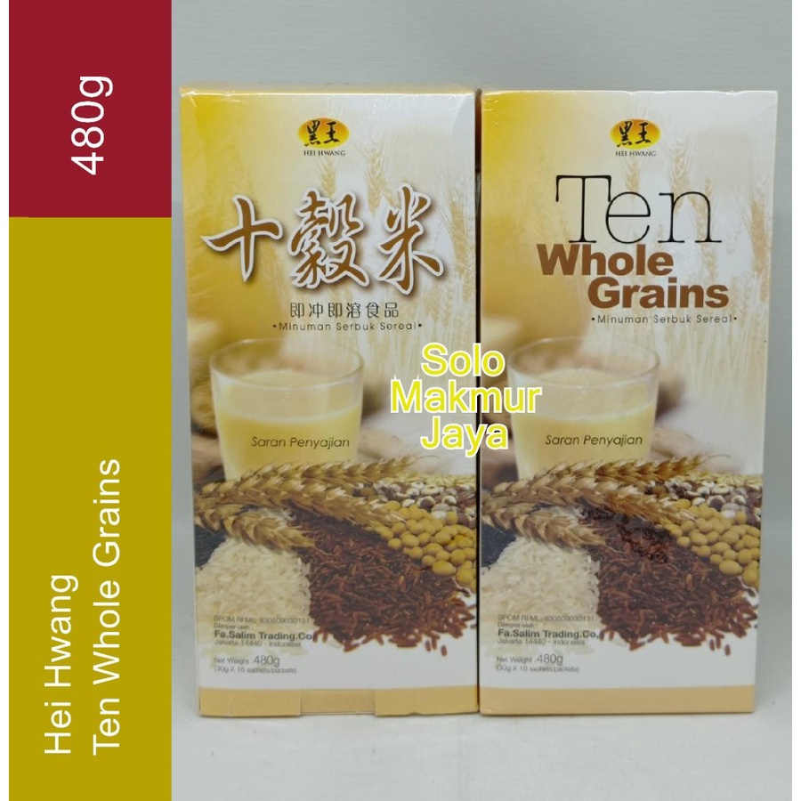 Jual Hei Hwang Ten Whole Grains Minuman Serbuk Sereal Gr Gr X