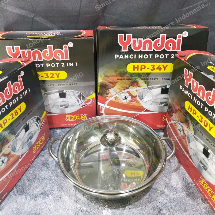 Jual Panci Suki HotPot Sekat 2 Yundai BBQ Steamboat Hot Pot Pan