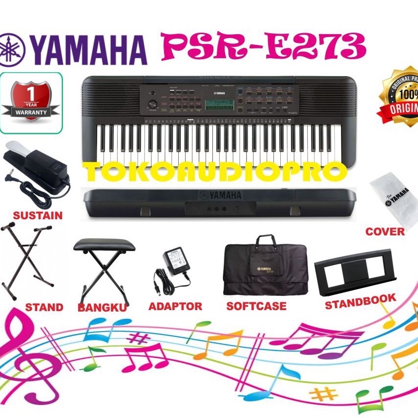 Jual Yamaha Psr E Psr E Keyboard Paket Yamaha Psre Shopee