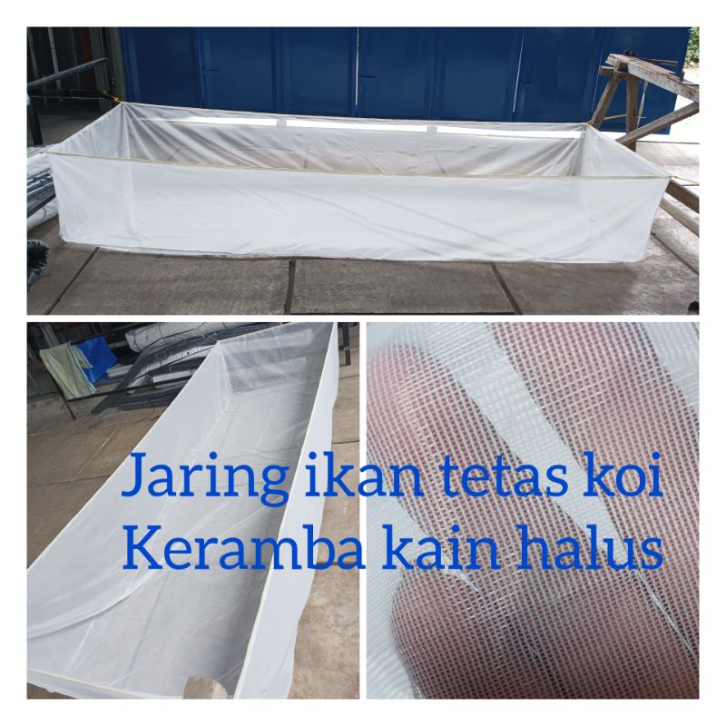 Jual Keramba Jaring Tetas Burayak Larva Kelambu Ikan Kecil Koi Lele