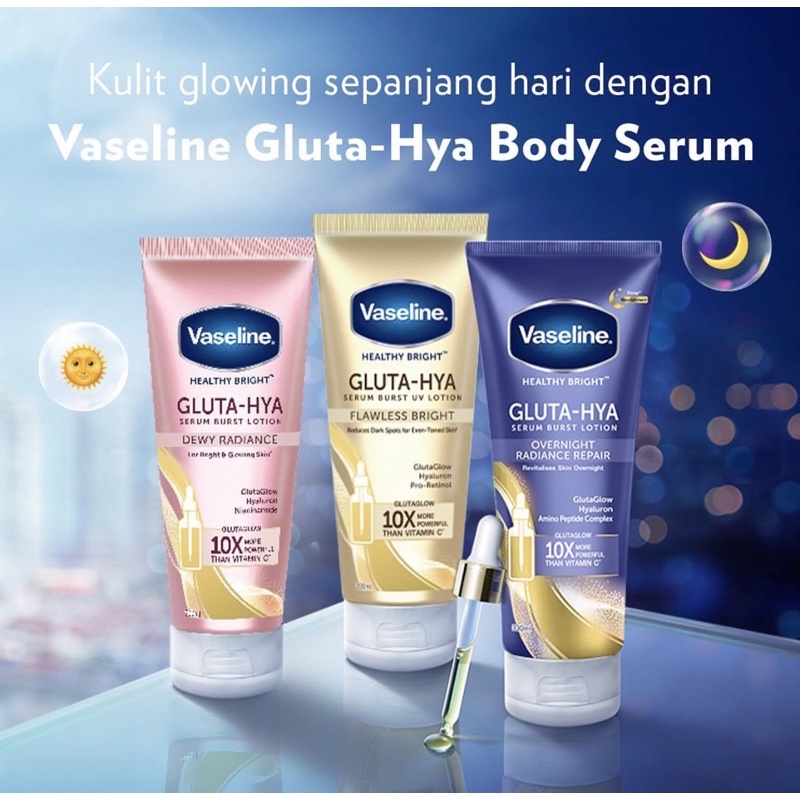 Jual Vaseline Gluta Hya Serum Bust Lotion Dewi Radiance Flawless