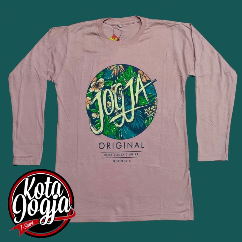 Jual Kaos Jogja Sablon Lengan Panjang Asli Merek Kota Jogja T Shirt