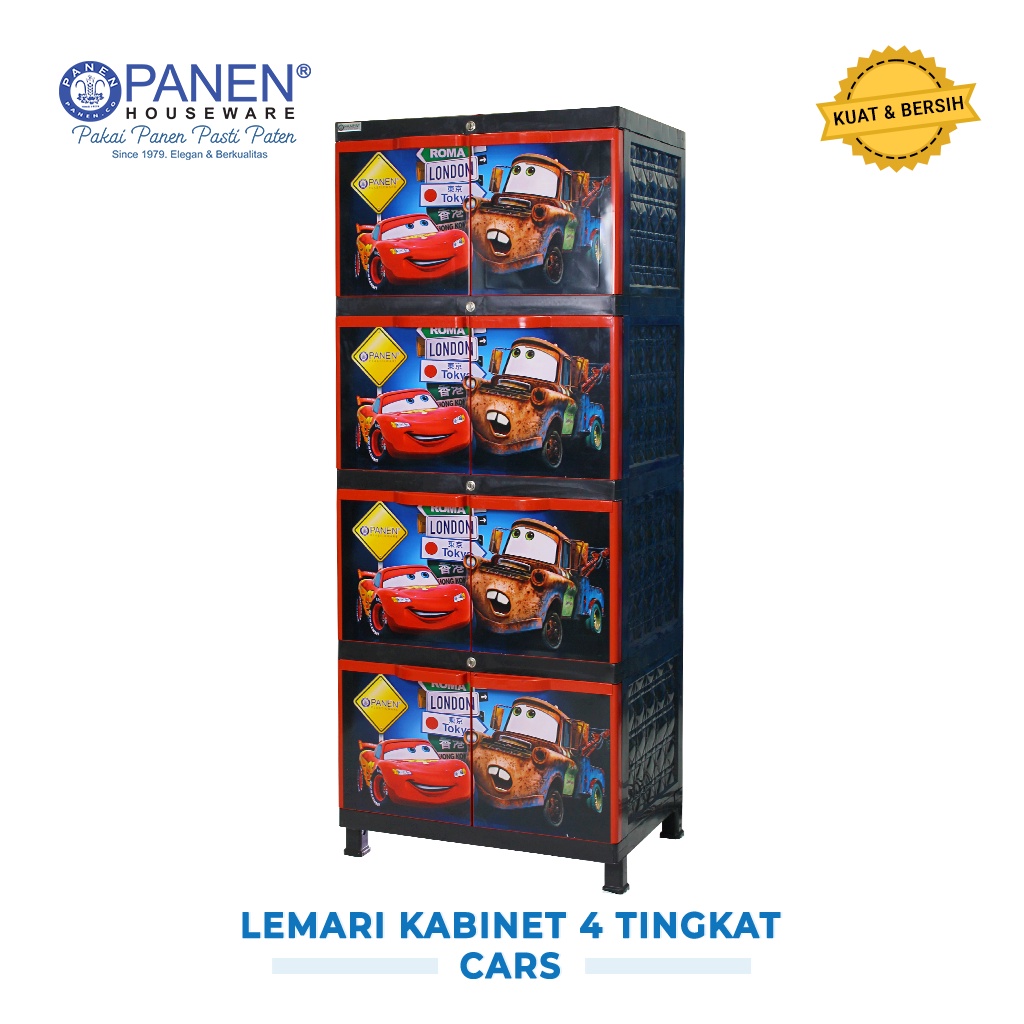 Jual Lemari Kabinet Grande Panen 4 Susun Tingkat Cars Lemari Plastik