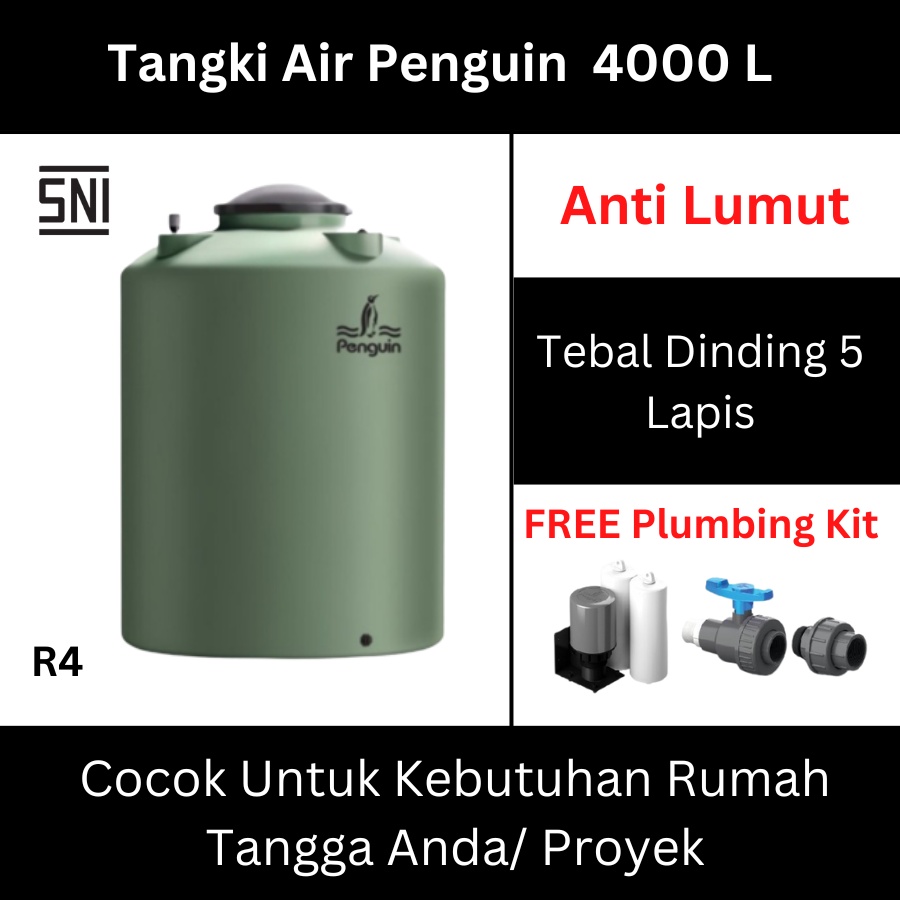 Jual Tandon Tangki Toren Air Plastik Penguin General Tank Liter