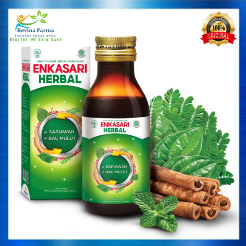 Jual Enkasari Herbal 120ml Kemasan Baru Obat Kumur Untuk Sariawan Bau