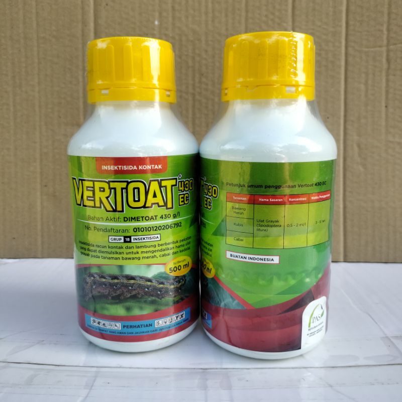 Jual Insektisida VERTOAT 430EC 500ml Untuk Mengendalikan Hama Ulat