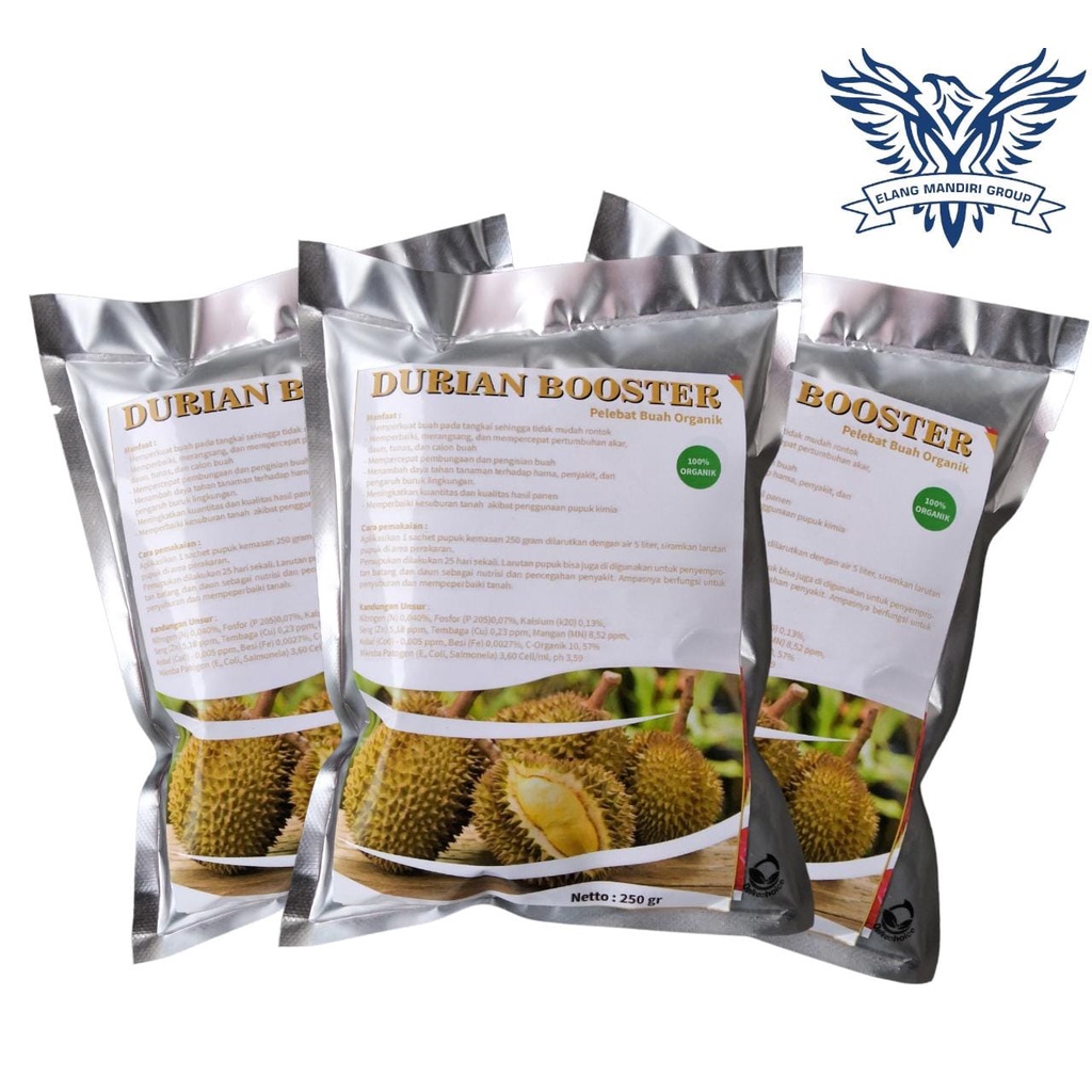 Jual Repack Booster Durian 250gr Pupuk Organik Pelebat Buah Dan