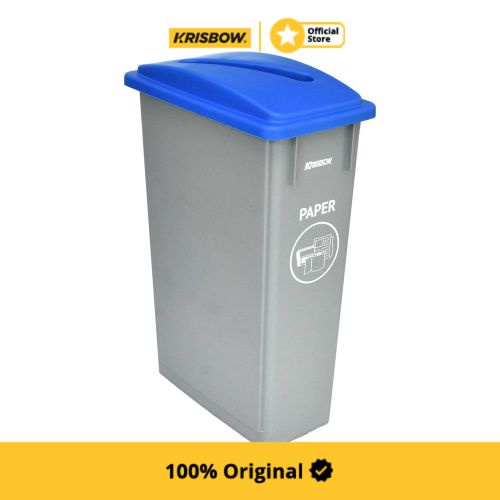 Jual Krisbow Dust Bin Tempat Sampah Kertas Ltr Abu Abu Shopee