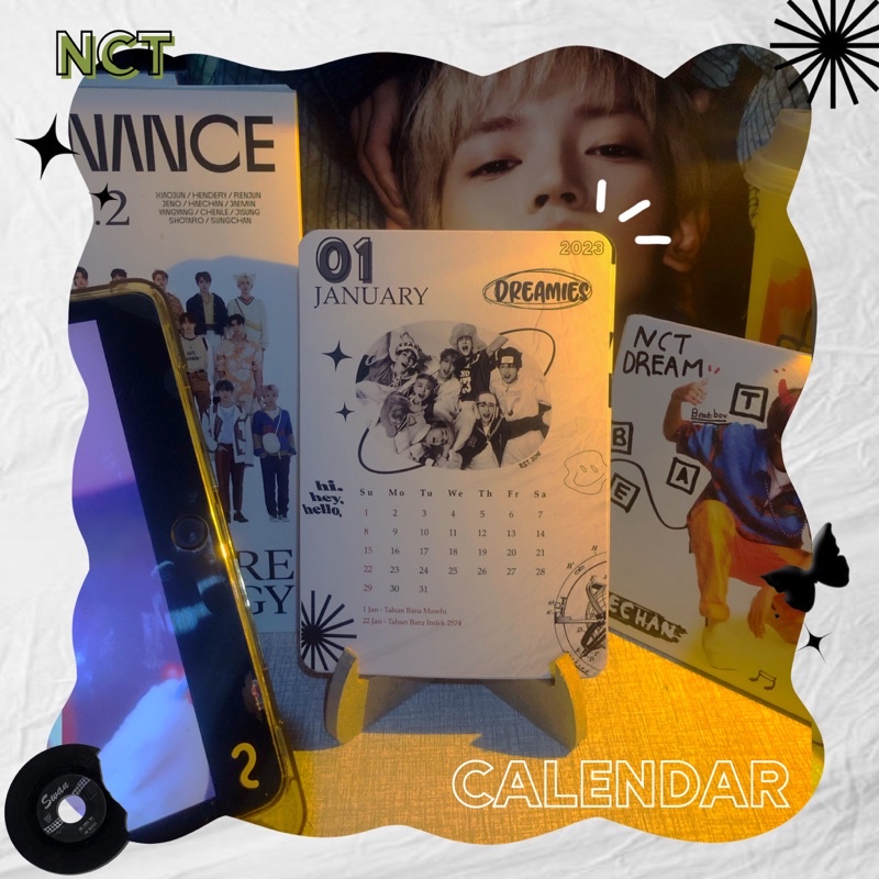 Jual Aesthetic Calendar Nct Dream Wayv Kalender Kpop Lucu