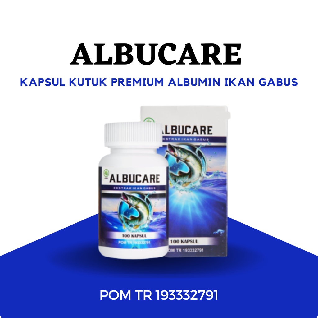 Jual ALBUCARE Kapsul Kutuk Premium Albumin Ikan Gabus Pasca Operasi 5x