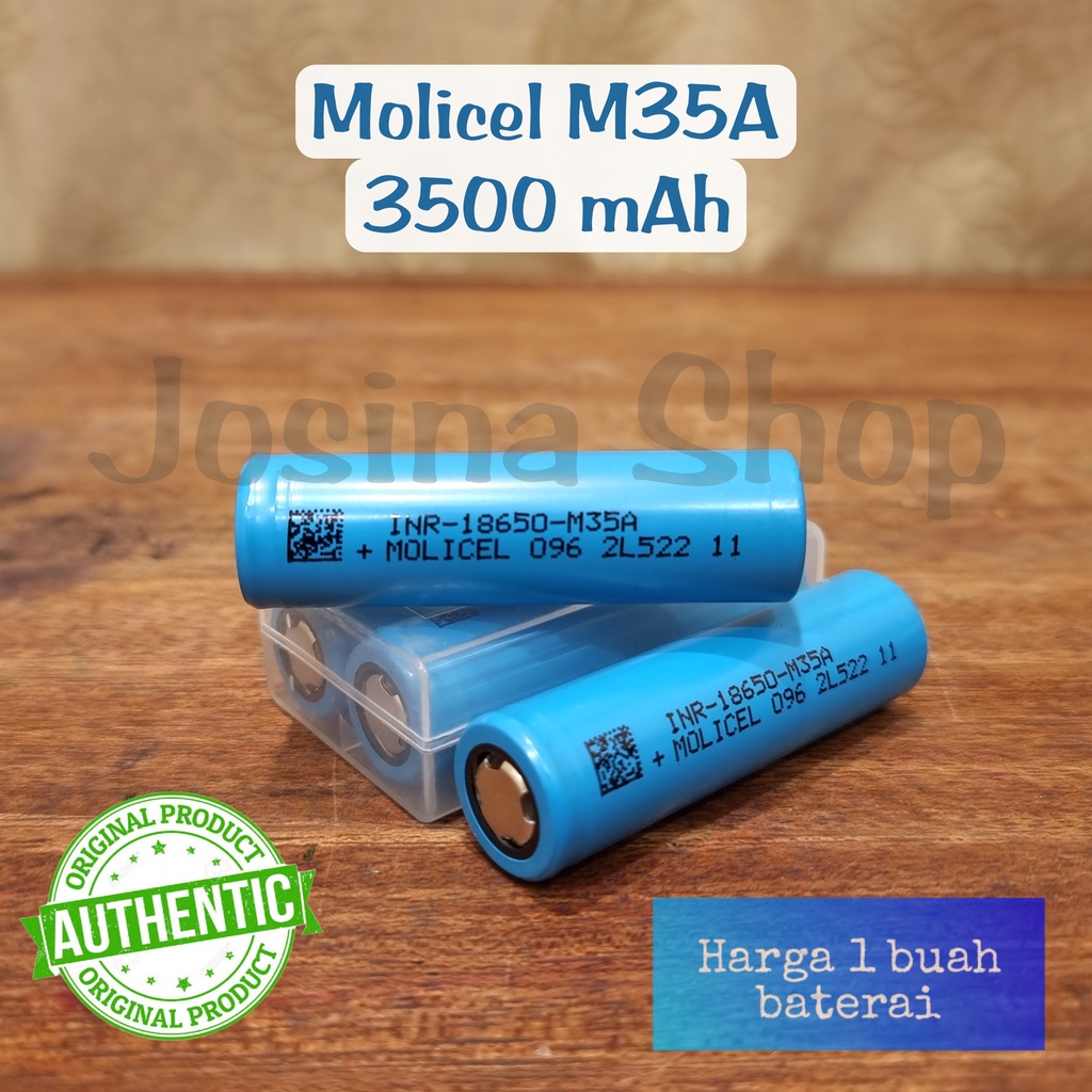 Jual Baterai 18650 Molicel M35A 3500 MAh 10A 100 Original Shopee