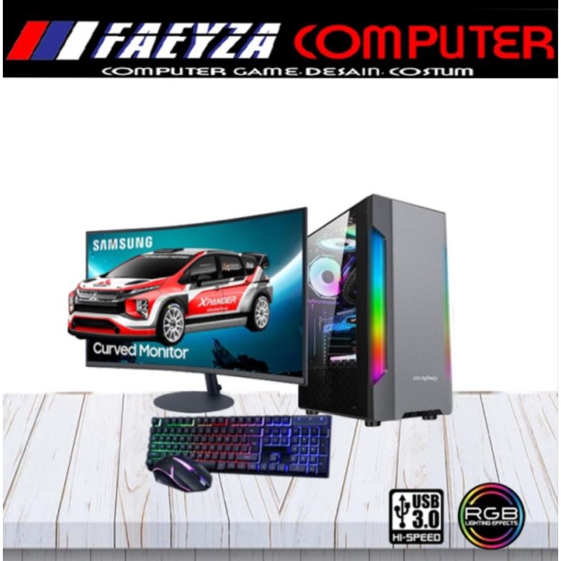 Jual PC Gaming Fullset Intel I7 10700F Ram 16gb Ssd 240gb Hdd 1tb VGA