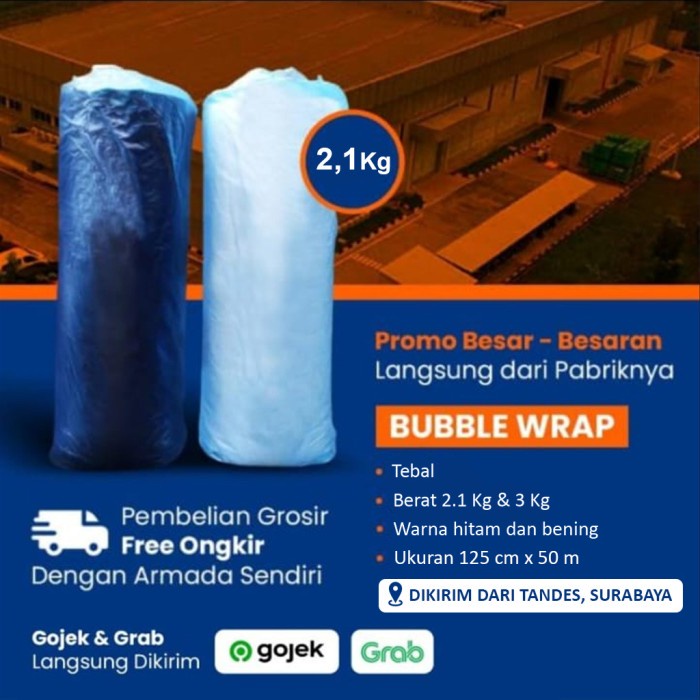 Jual BUBBLE WRAP ROLL HITAM BENING 125 CM X 50 METER BERKUALITAS