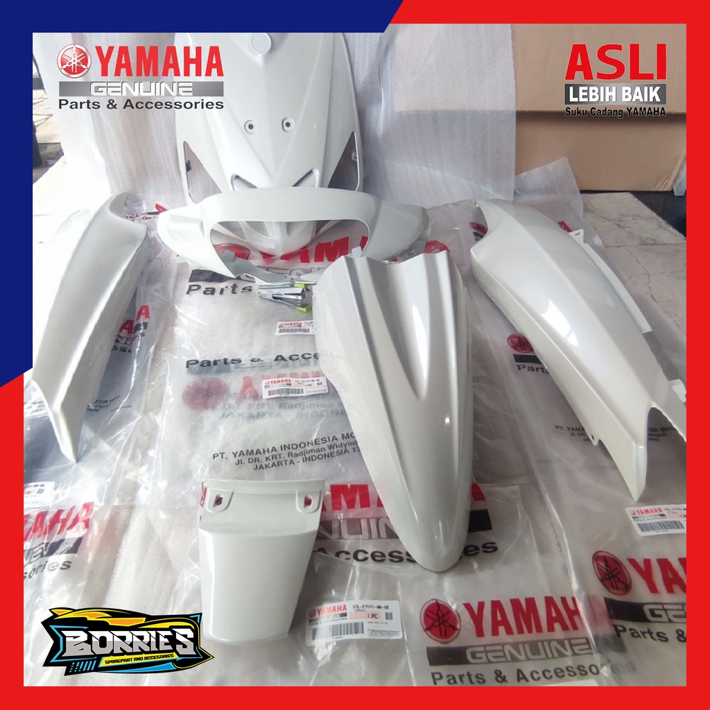 Jual Fullset Cover Body Halus Mio Sporty Putih Ge Original Ori Yamaha