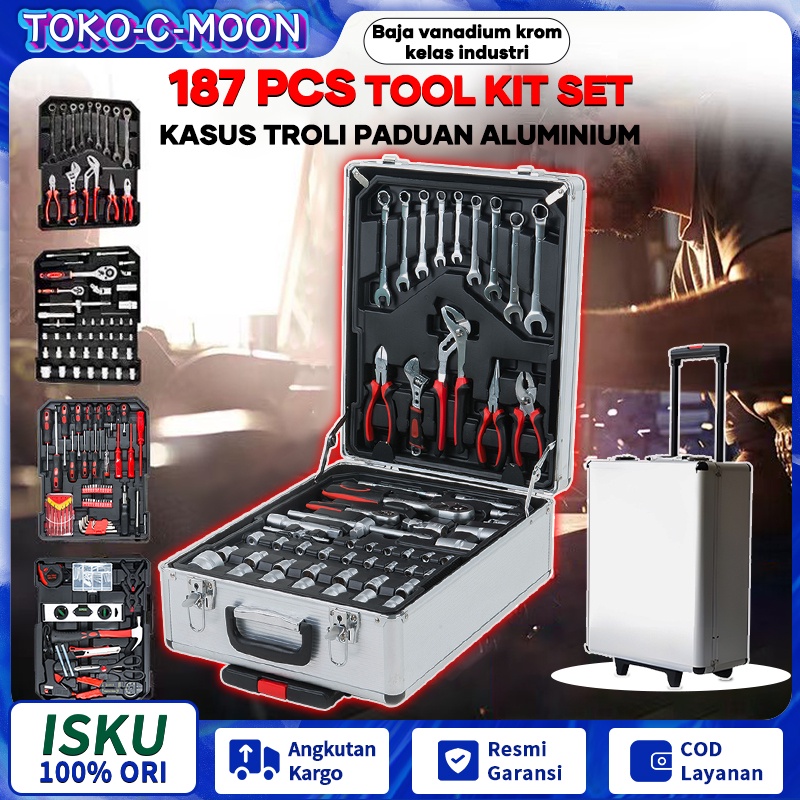 Jual Bisa CODISKU Tool Kit Set 121 187 PCS Lengkap Perkakas Bengkel