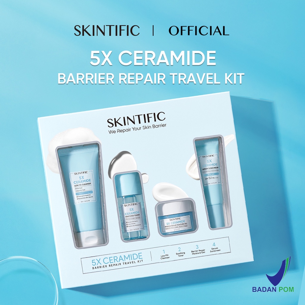 Jual Skintific X Ceramide Barrier Repair Travel Kit Isi Pcs