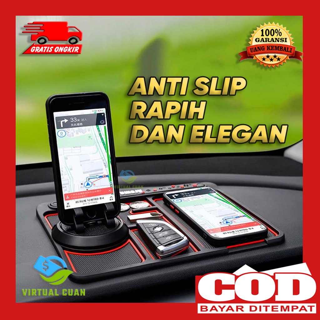 Jual Phone Holder Mat Alas Mobil Dashboard Anti Slip Tatakan Mobil