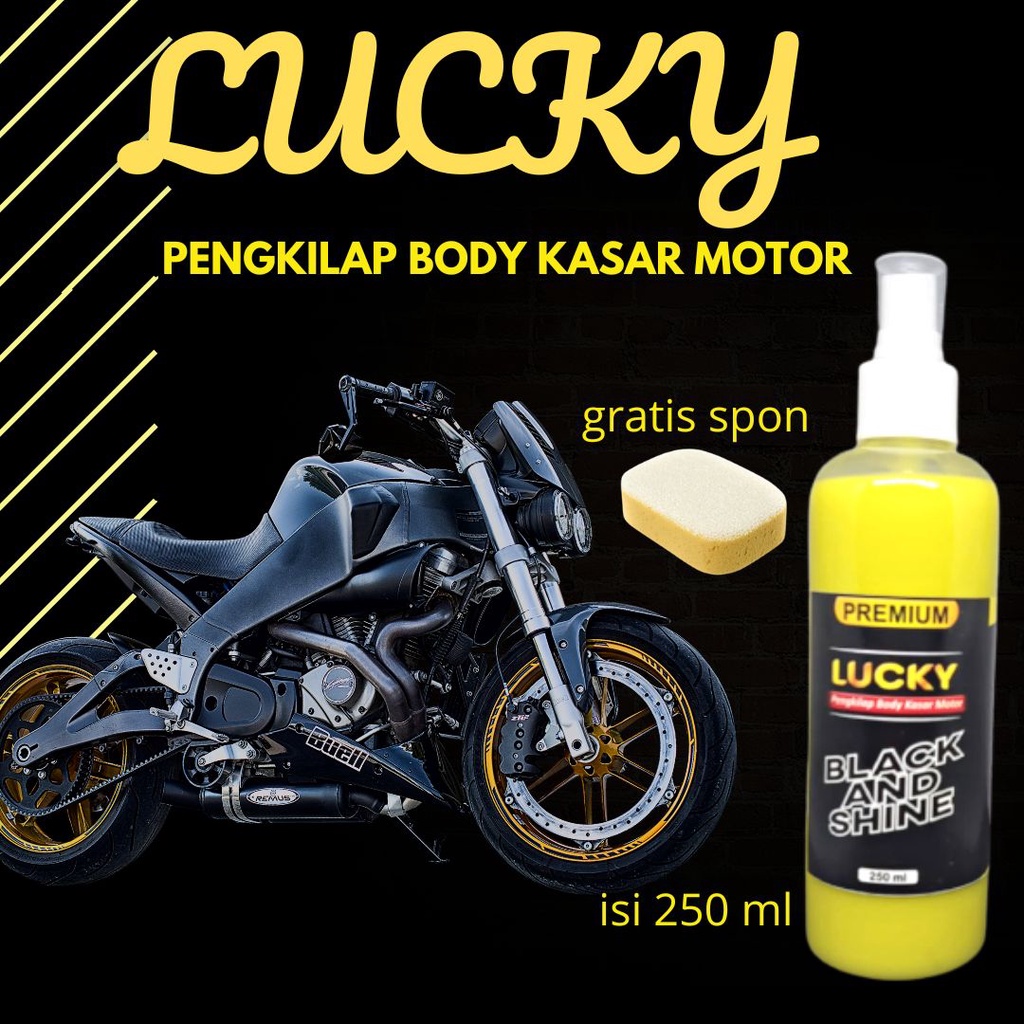 Jual Lucky Pengkilap Body Kasar Motor 250 Ml Shopee Indonesia