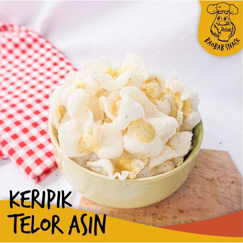 Jual Keripik Telur Asin 200gr BAOBAB SNACK Krupuk Kerupuk Kripik