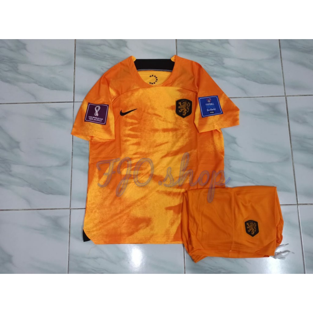 Jual JERSEY BAJU BOLA BELANDA HOME 2022 SET BAJU CELANA PATCH