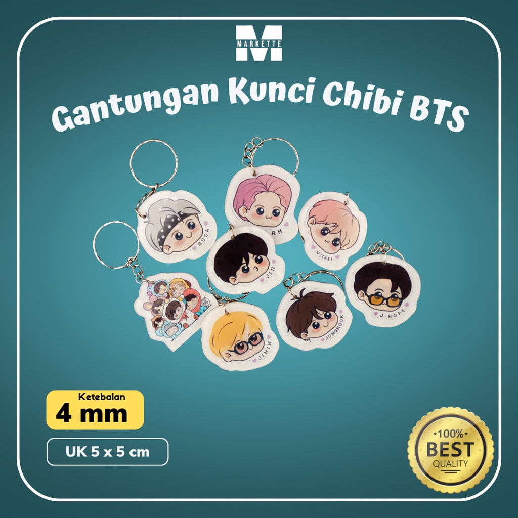 Jual Gantungan Kunci Chibi Bts Ganci Bts Army Gantungan Kunci Akrilik