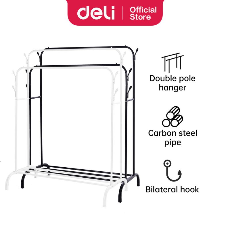 Jual Deli Furniture Vusign Double Stand Hanger Gawang Besi Gantungan