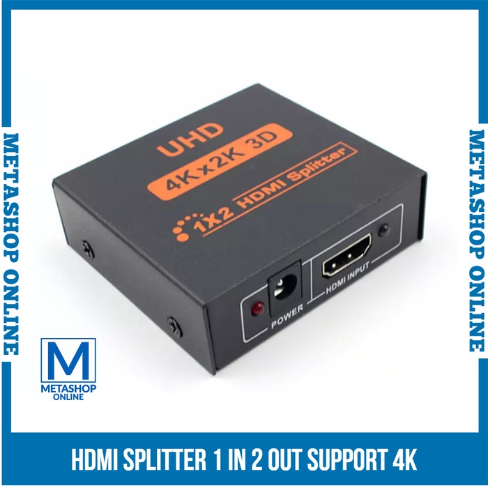 Jual HDMI Splitter 1x2 1 In 2 Out Port HDCP Full HD 3D 4Kx2K 4K Switch