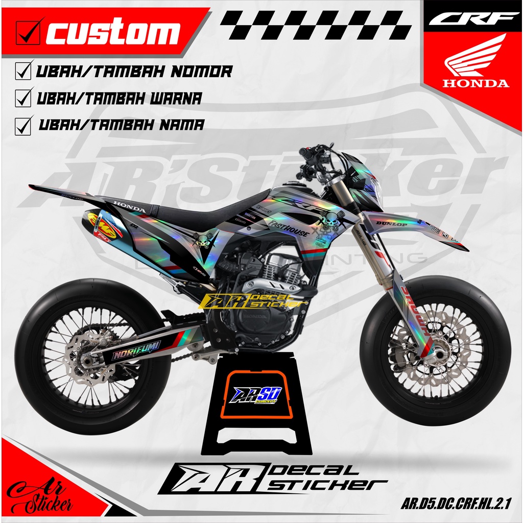 Jual Decal CRF 150 L Full Body Hologram Stiker Dekal Variasi Honda