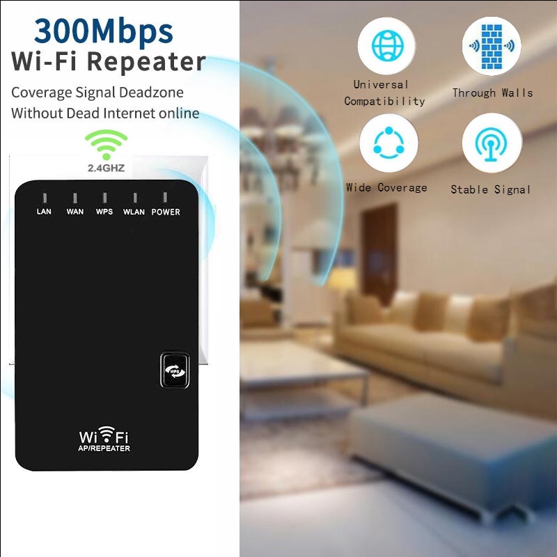 Jual Pengulang Wifi Repeater Range Extender 300Mbps 802 11N B G Access