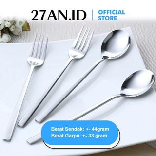 Jual Sendok Garpu Korea Sg Alat Makan Korean Spoon Fork Set