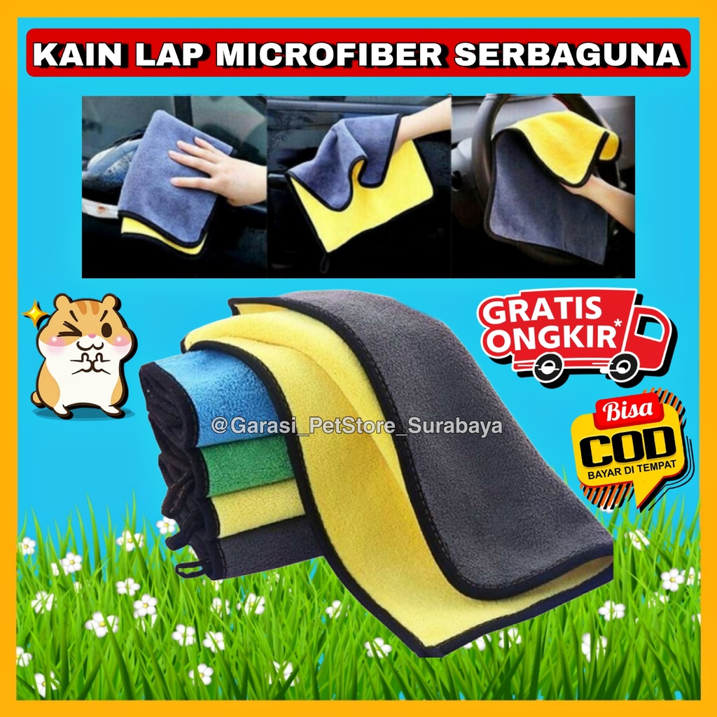 Jual Gpss Kain Lap Microfiber X Serbaguna Sisi Multifungsi Kain