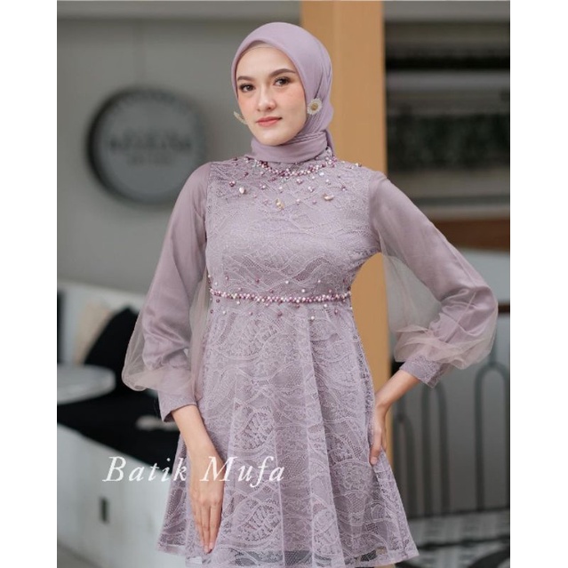 Jual SET COUPLE NADINE LATTE MAUVE KEBAYA TERBARU KEBAYA MODERN