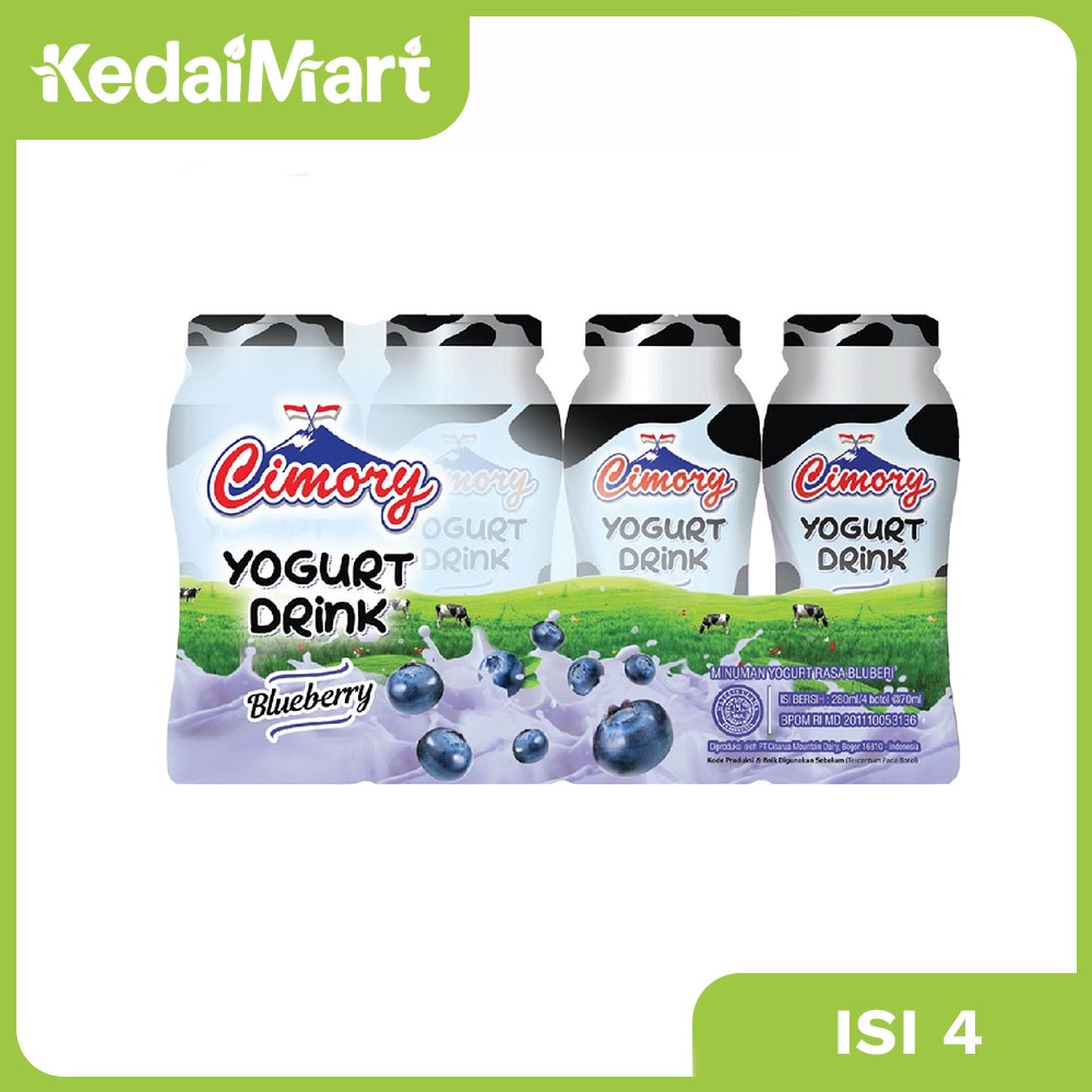 Jual Cimory Mini Yoghurt Drink Blueberry Isi 4 X 70 Ml Shopee Indonesia