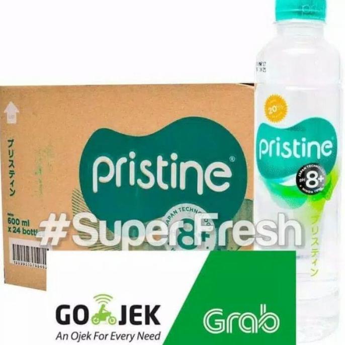 Jual Pristine 600ml 24 Botol Air Mineral PH 8 Dalam Kemasan Dus