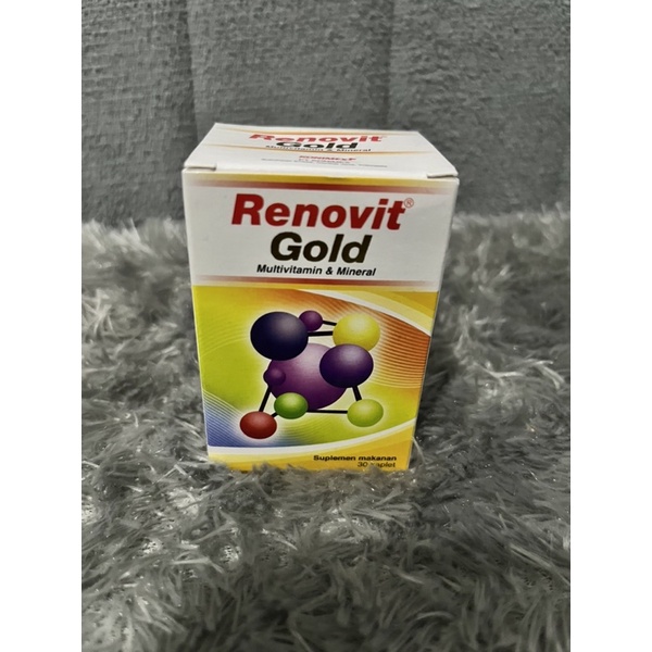 Jual RENOVIT GOLD MULTIVITAMIN MINERAL BOTOL ISI 30 KAPLET Shopee