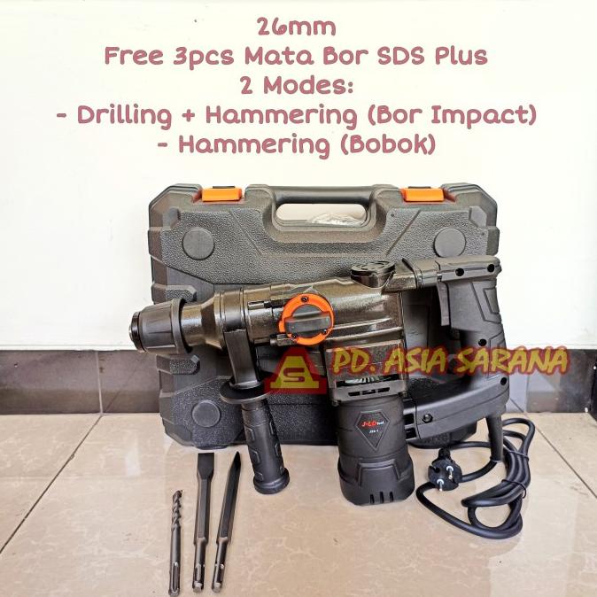 Jual Jack Rotary Hammer Drill J26 1 Jld Set Listrik Mesin Bor Bobok