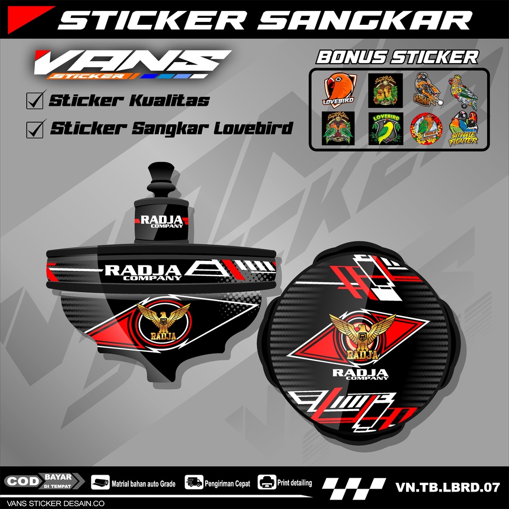 Jual Stiker Decal Sangkar Lovebird Model Batman Stiker Tebok Lovebird