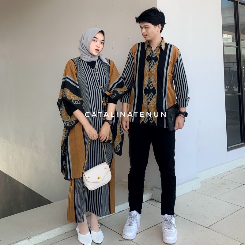 Jual Ready Stock Set Couple Tenun Danum Set Baju Kondangan Danum