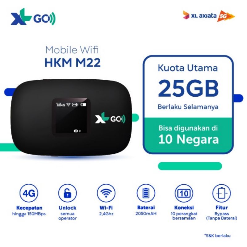 Jual Mifi Modem Wifi Hkm M Xl Go Izi Free Gb G Lte Bypass Unlock