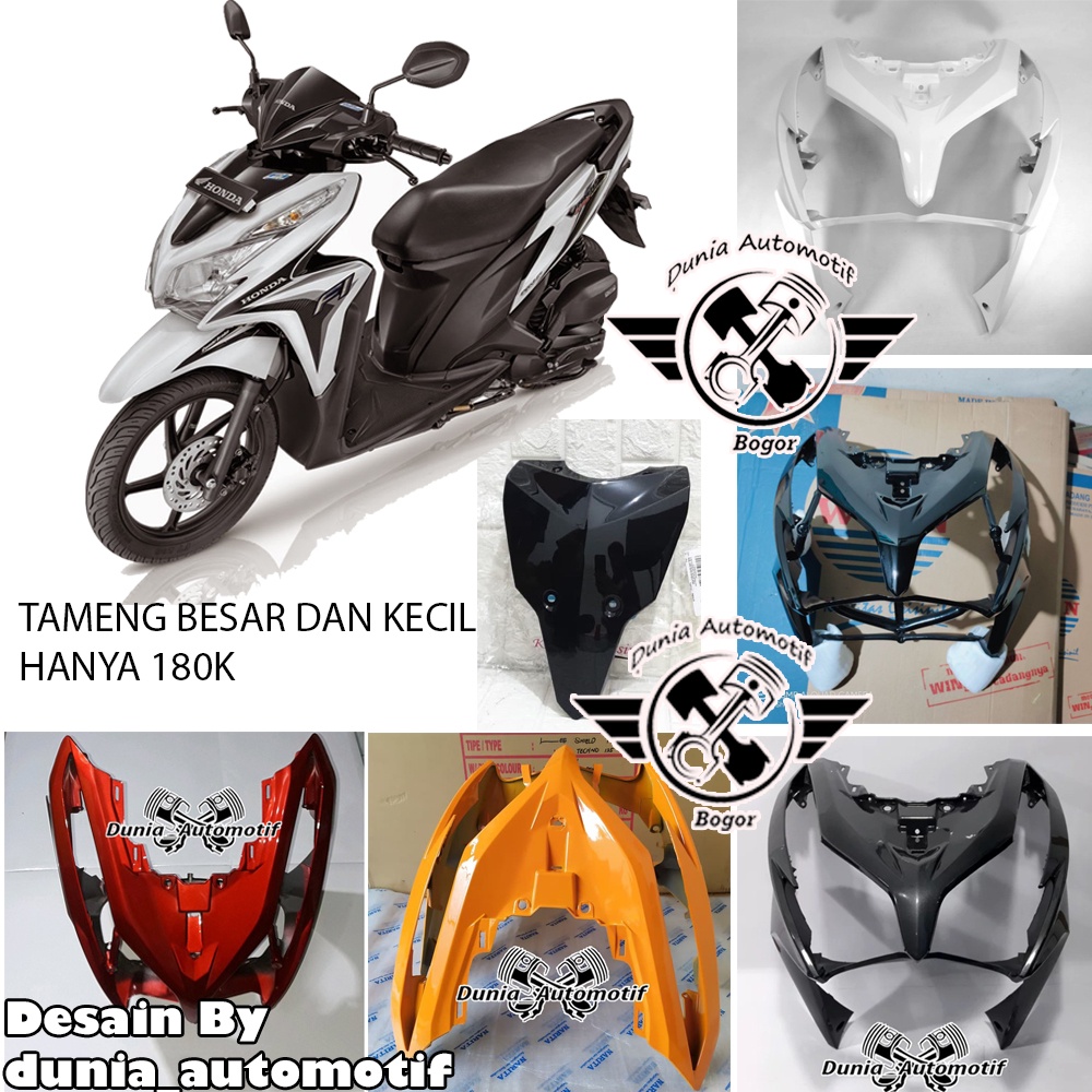 Jual Tameng Depan Vario Techno 125 Old 2013 2014 2015 Warna Putih Hitam