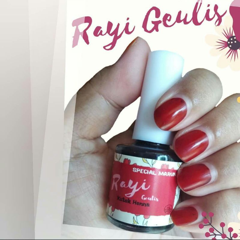 Jual Rayi Geulis Henna Ml Kutek Henna Kuku Halal Nail Henna Inai