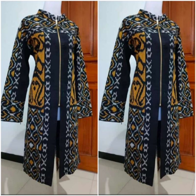 Jual DRESS TENUN IKAT JEPARA BLANKET ETNIK KHAS MOTIF TORAJA LOMBOK