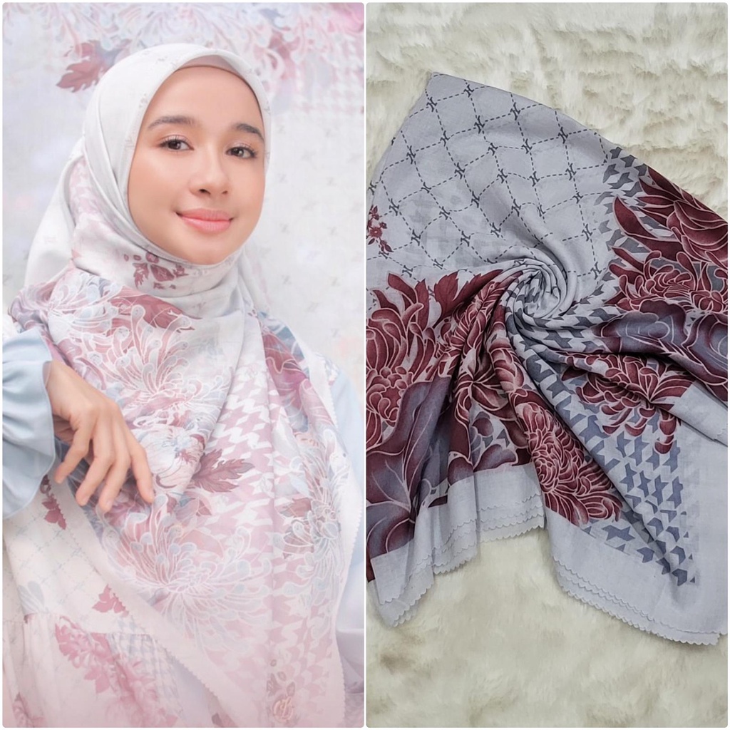 Jual Voal Motif Premium Hijab Segi Empat Voal Motif Premium Lasercut